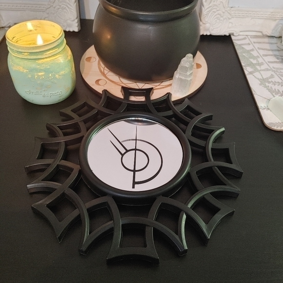 PROTECTION Mirror with Sigil - Picture 1 of 16